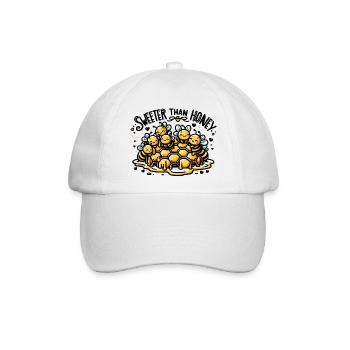 Sweeter than Honey - Baseballkappe - Weiß/Weiß - Vorne