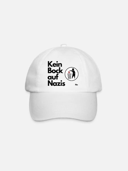 Kein Bock auf NZS - Baseballkappe - Weiß/Weiß