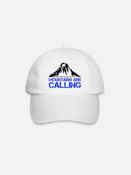 berge mountains - Baseballkappe - Weiß/Weiß