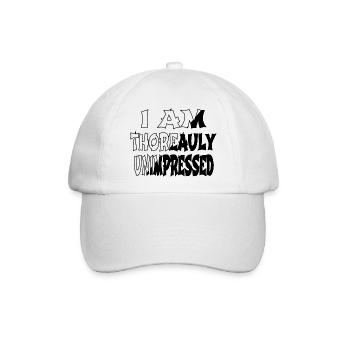 author interviews quote bookish quotes gift - Baseballkappe - Weiß/Weiß - Vorne