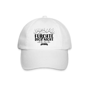 Fürchte dich nicht - Baseballkappe - Weiß/Weiß - Vorne