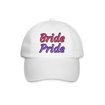 Braut Pride - Lesbische Hochzeit - Baseballkappe - Weiß/Weiß - Vorne