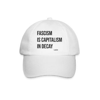 Fascism Is - Baseballkappe - Weiß/Weiß - Vorne