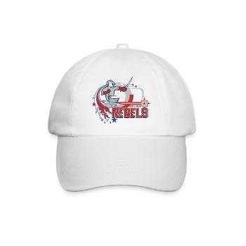 Rebell - Baseballkappe - Weiß/Weiß - Vorne