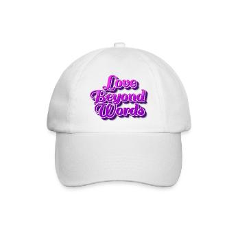 Love beyond words - Baseballkappe - Weiß/Weiß - Vorne