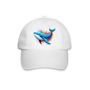 Wal - Baseballkappe - Weiß/Weiß - Vorne