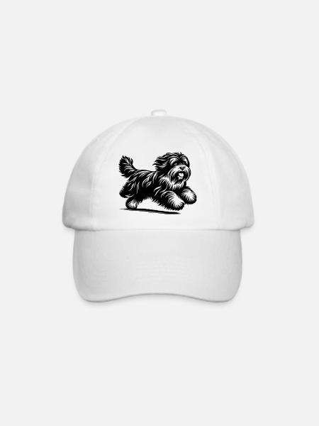 Tibet Terrier - Baseballkappe - Weiß/Weiß