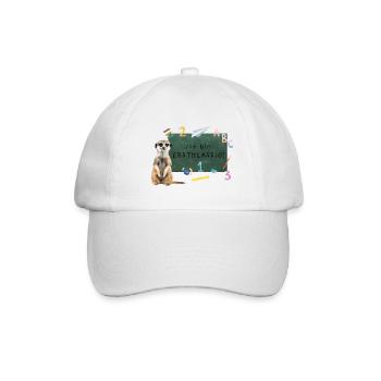 Erdmännchen Einschulung - Baseballkappe - Weiß/Weiß - Vorne