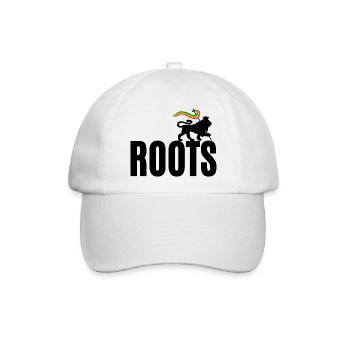 Roots Reggae - Baseballkappe - Weiß/Weiß - Vorne