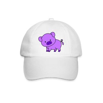 pig - Baseballkappe - Weiß/Weiß - Vorne