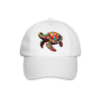 Schildkröte - Baseballkappe - Weiß/Weiß - Vorne