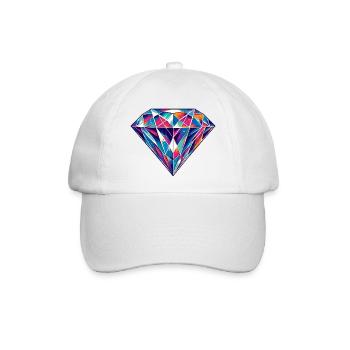 Diamant - Baseballkappe - Weiß/Weiß - Vorne