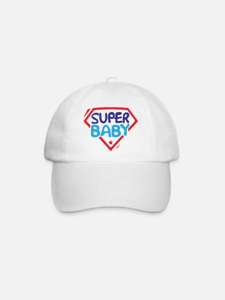 Super Baby - Baseballkappe - Weiß/Weiß