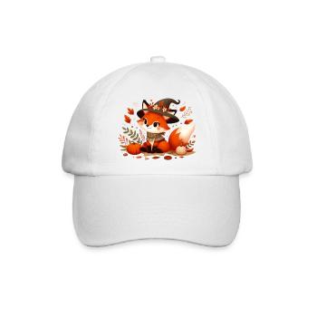 Fuchs Herbst 12 - Baseballkappe - Weiß/Weiß - Vorne