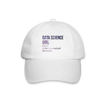 Data Science Data Science Data Science - Baseballkappe - Weiß/Weiß - Vorne
