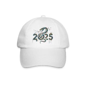 Fantasy Drache Anime Drachenkopf Mythos Reptilienschlange - Baseballkappe - Weiß/Weiß - Vorne