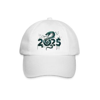 Fantasy Drache Anime Drachenkopf Mythos Reptilienschlange - Baseballkappe - Weiß/Weiß - Vorne