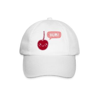 Yummy Cherry - Baseballkappe - Weiß/Weiß - Vorne