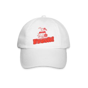 Fresh! - Baseballkappe - Weiß/Weiß - Vorne