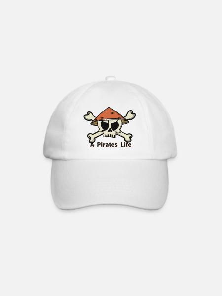 A Pirates Life logo - Baseballkappe - Weiß/Weiß