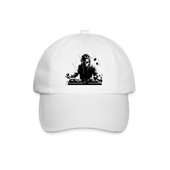 Diskjockey - Baseballkappe - Weiß/Weiß - Vorne