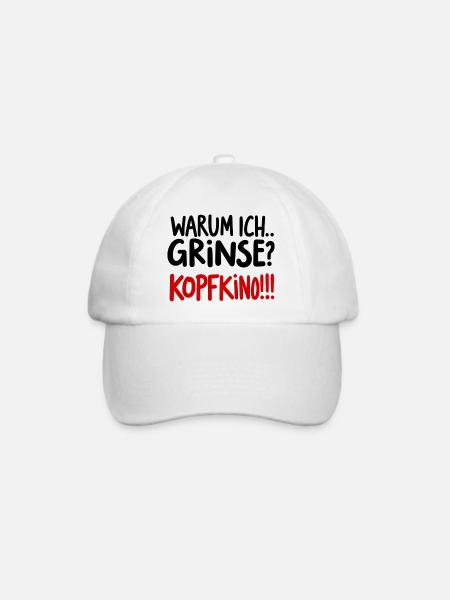 Humorvoller Spruch für Alltag und Spaß - Baseballkappe - Weiß/Weiß