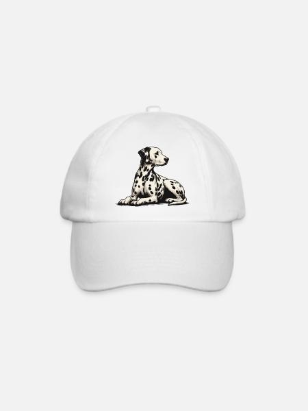 Dalmatiner - Baseballkappe - Weiß/Weiß