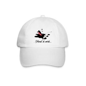 Scheißwelt - Baseballkappe - Weiß/Weiß - Vorne