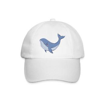 Blauwal - Baseballkappe - Weiß/Weiß - Vorne