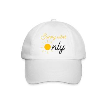 Nur sonnige Tage, Sommerferien - Baseballkappe - Weiß/Weiß - Vorne