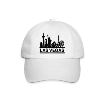 las vegas - Baseballkappe - Weiß/Weiß - Vorne
