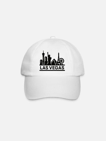 las vegas - Baseballkappe - Weiß/Weiß
