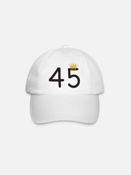 45 - Baseballkappe - Weiß/Weiß