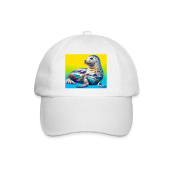 Siegel - Baseballkappe - Weiß/Weiß - Vorne
