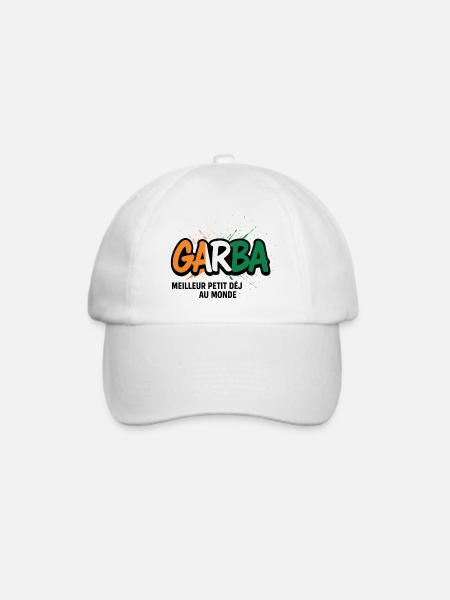 GARBA – Bestes Frühstück der Welt - Baseballkappe - Weiß/Weiß