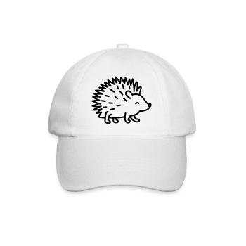 Stachelschwein - Baseballkappe - Weiß/Weiß - Vorne