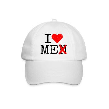 I Love Me Men Ich Liebe Mich Selbstliebe Frauen - Baseballkappe - Weiß/Weiß - Vorne