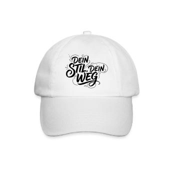 Dein Stil Dein Weg - Baseballkappe - Weiß/Weiß - Vorne
