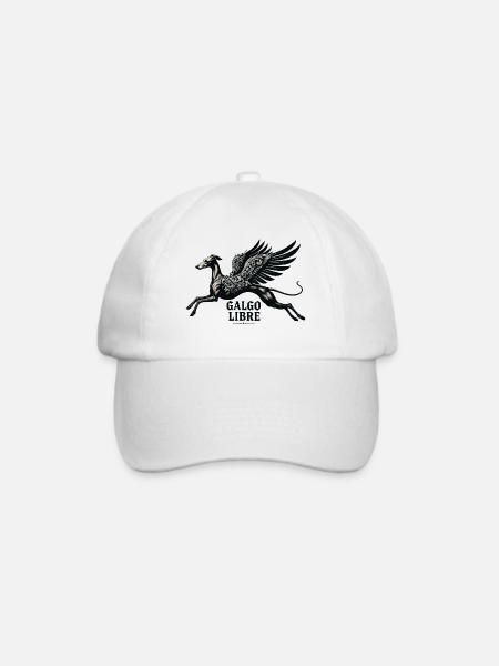 Galgo Libre Nr1  - Baseballkappe - Weiß/Weiß