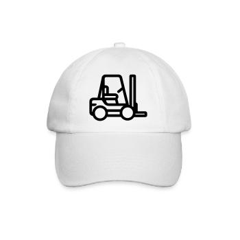 Gabelstapler - Baseballkappe - Weiß/Weiß - Vorne