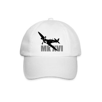 Spitfire Mk 16 - Baseballkappe - Weiß/Weiß - Vorne