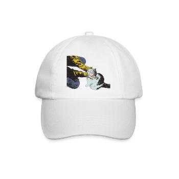 Glück - Baseballkappe - Weiß/Weiß - Vorne