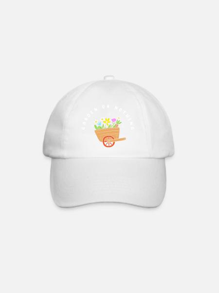 Kompost Würmer Geschenk - Baseballkappe - Weiß/Weiß