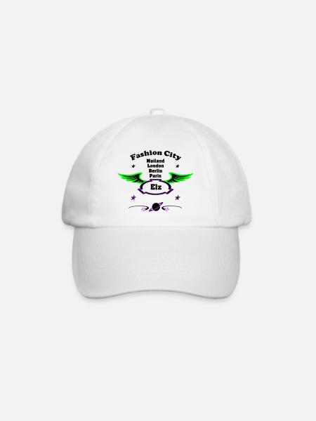 Fashion_City - Baseballkappe - Weiß/Weiß