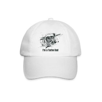 Turbo Vader Motordesign - Baseballkappe - Weiß/Weiß - Vorne