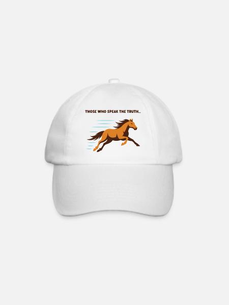 Galopp der Wahrheit - Baseballkappe - Weiß/Weiß