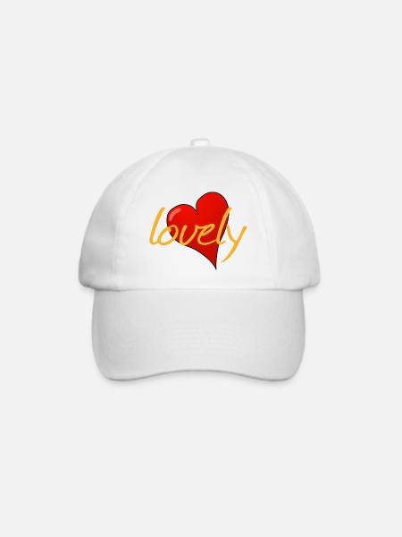 LOVELY - Baseballkappe - Weiß/Weiß