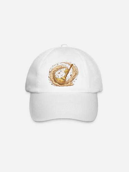 Spukbesen Wirbelgeist - Baseballkappe - Weiß/Weiß