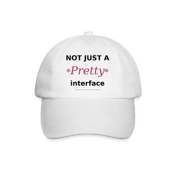 Not just a pretty Interface - UI/UX Tech Style - Baseballkappe - Weiß/Weiß - Vorne