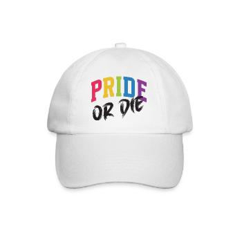 LGBT-Pride-Monat – Pride or Die - Baseballkappe - Weiß/Weiß - Vorne
